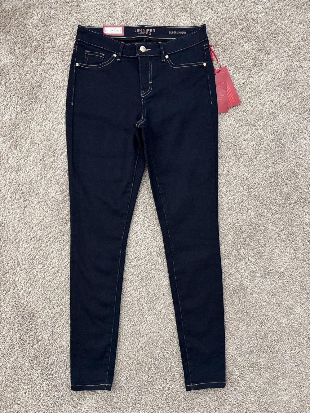 Jennifer Lopez Skinny Jeans in Dark Blue Indigo